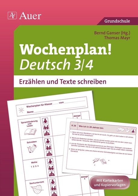 Wochenplan! Deutsch 3/4 - Erzahlen und Texte schreiben (Pamphlet)
