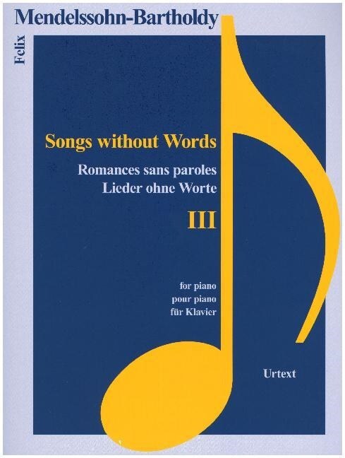 Lieder Ohne Worte III (Paperback)