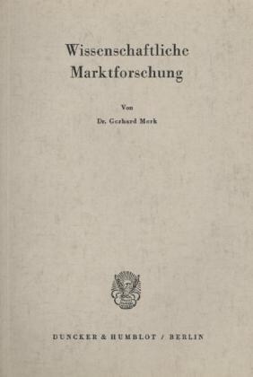 Wissenschaftliche Marktforschung (Paperback)