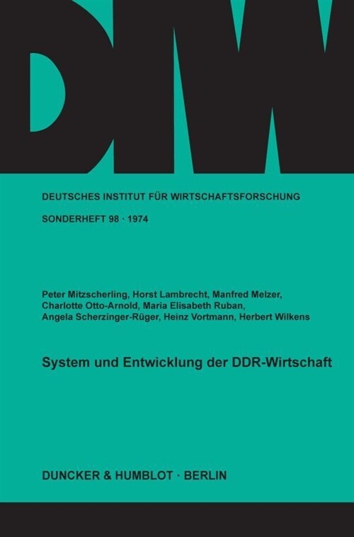 System Und Entwicklung Der Ddr-Wirtschaft (Paperback)