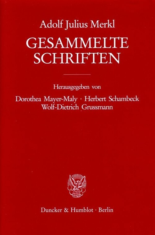 Gesammelte Schriften: Dritter Band: Verwaltungsrecht - Zeitgenossen Und Gedanken. Zweiter Teilband (Hardcover)