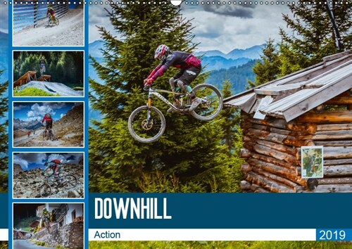 Downhill Action (Wandkalender 2019 DIN A2 quer) (Calendar)