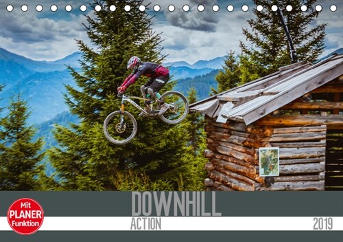 Downhill Action (Tischkalender 2019 DIN A5 quer) (Calendar)