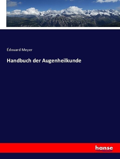 Handbuch der Augenheilkunde (Paperback)