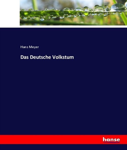 Das Deutsche Volkstum (Paperback)