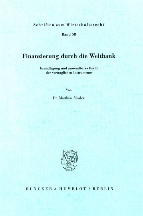 Finanzierung Durch Die Weltbank: Finanzierung Durch Die Weltbank (Paperback)