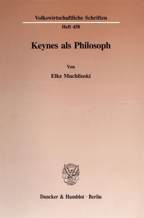 Keynes ALS Philosoph (Paperback)