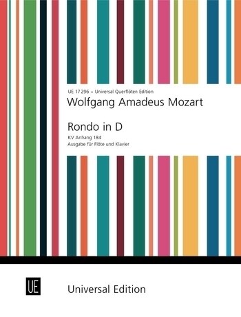 Rondo D-Dur KV Anh. 184 fur Flote und Orchester, Ausgabe fur Flote und Klavier, Klavierauszug (Sheet Music)