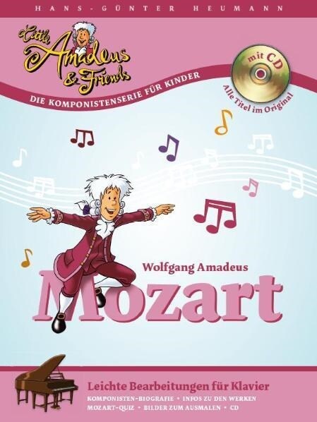 Mozart, Leichte Bearbeitungen fur Klavier, m. Audio-CD (Sheet Music)