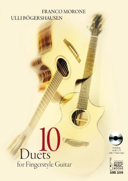 10 Duets for Fingerstyle Guitar, w. Audio-CD (Mixed mode) (Sheet Music)