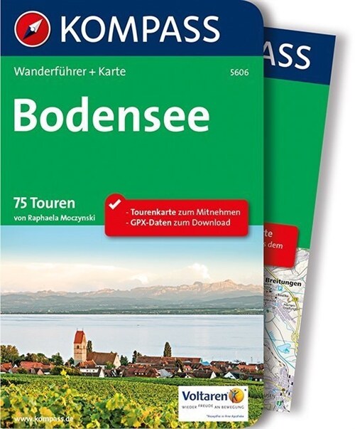 Kompass Wanderfuhrer Bodensee, m. 1 Karte (Paperback)