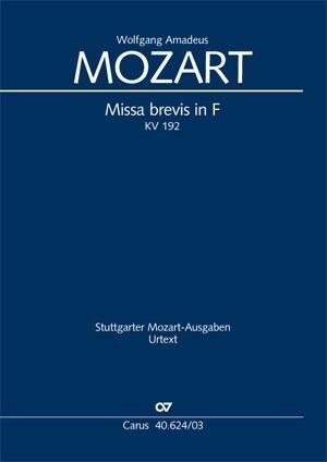 Missa brevis F-Dur KV 192 (186f) (Kleine Credomesse), Klavierauszug (Sheet Music)