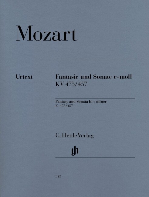 [중고] Fantasie und Sonate c-Moll KV 475/457 (Revidierte Ausgabe mit Kritischem Bericht), Klavier (Sheet Music)