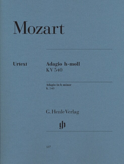 Adagio h-Moll KV 540, Klavier (Sheet Music)