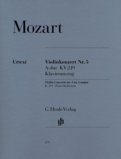 Violinkonzert Nr.5 A-Dur KV 219, Klavierauszug (Sheet Music)