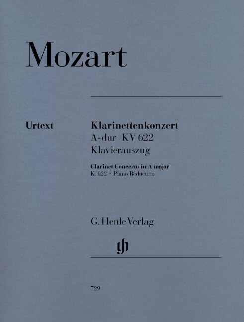 [중고] Klarinettenkonzert A-Dur KV 622, Klavierauszug (Sheet Music)