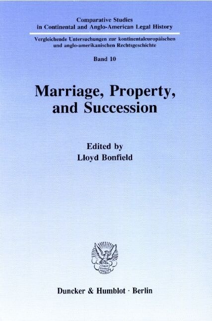Marriage, Property and Succession (Paperback)