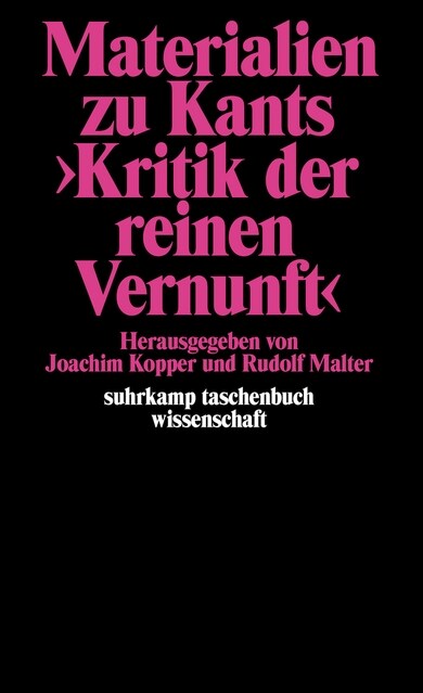 Materialien zu Kants Kritik der reinen Vernunft (Paperback)