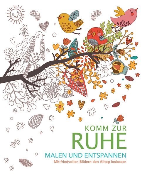 Malbuch fur Erwachsene: Komm zur Ruhe (Paperback)