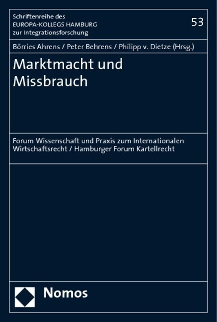 Marktmacht und Missbrauch (Paperback)