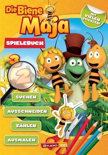Maja Spielebuch: Activitybuch mit Stickern (Paperback)