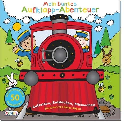 Mein buntes Aufklapp-Abenteuer: Eisenbahn (Hardcover)