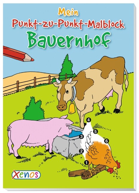 Mein Punkt-zu-Punkt-Malblock Bauernhof (Paperback)