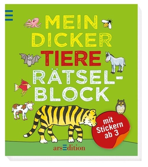 Mein dicker Tiere-Ratselblock (Paperback)