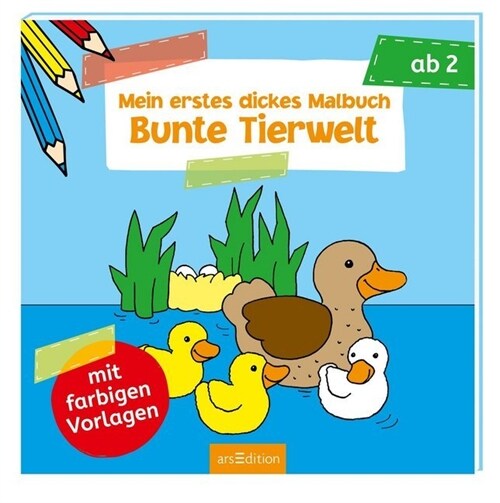 Mein erstes dickes Malbuch: Bunte Tierwelt (Paperback)