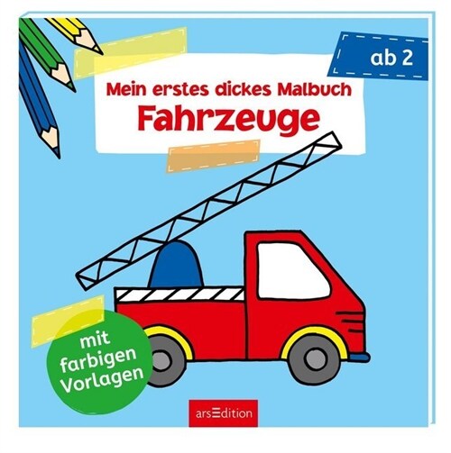 Mein erstes dickes Malbuch Fahrzeuge (Paperback)