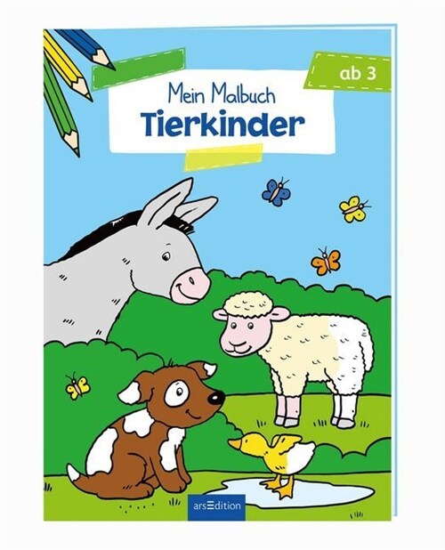 Mein Malbuch - Tierkinder (Paperback)