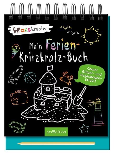 Mein Ferien-Kritzkratz-Buch, m. Stift (Hardcover)