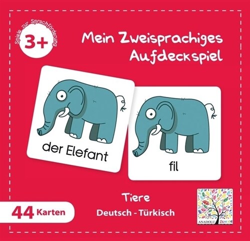 Mein Zweisprachiges Aufdeckspiel, Tiere, Turkisch (Kinderspiel) (Game)