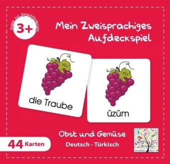 Mein Zweisprachiges Aufdeckspiel, Obst und Gemuse, Turkisch (Kinderspiel) (Game)