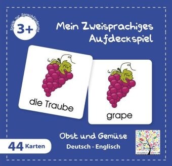 Mein Zweisprachiges Aufdeckspiel, Obst und Gemuse, Englisch (Kinderspiel) (Game)