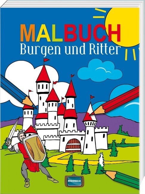 Malbuch Burgen und Ritter (Paperback)