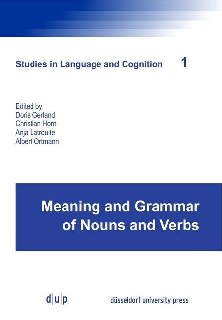 Meaning and Grammar of Nouns and Verbs (Paperback)