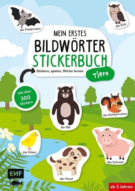 Mein erstes Bildworter-Stickerbuch - Tiere (Paperback)