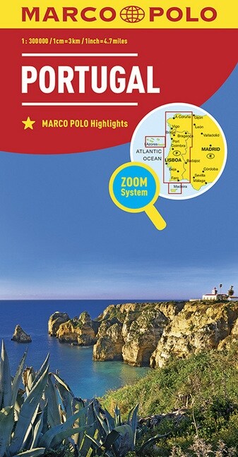 Marco Polo Karte Landerkarte Portugal 1:300 000 (Sheet Map)