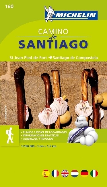 Michelin Karte Camino de Santiago (Sheet Map)