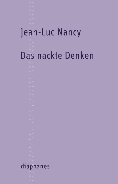 Das nackte Denken (Paperback)