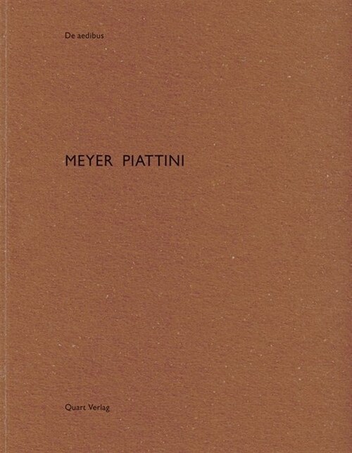 Meyer Piattini: de Aedibus 79 (Paperback)