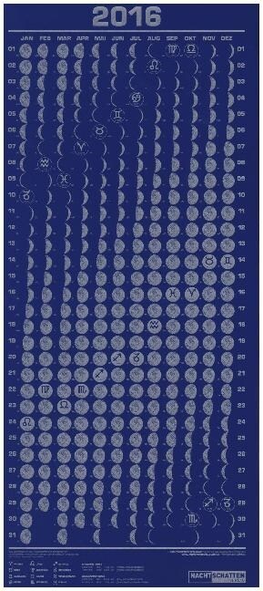 Mini-Mondphasenkalender 2016 (Calendar)