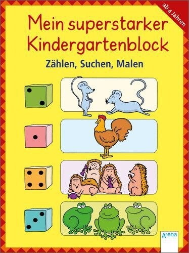 Mein superstarker Kindergartenblock - Zahlen, Suchen, Malen (Paperback)