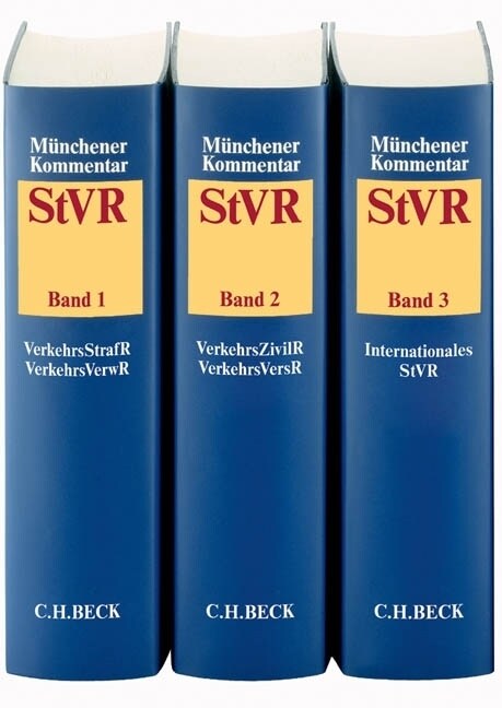 Munchener Kommentar zum Straßenverkehrsrecht (StVR), 3 Bde. (zur Subskription) (Hardcover)