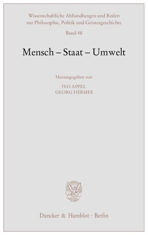 Mensch - Staat - Umwelt (Paperback)