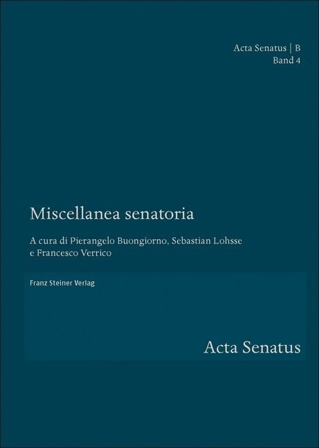 Miscellanea senatoria (Hardcover)