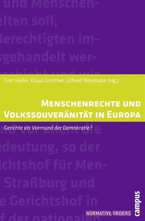 Menschenrechte und Volkssouveranitat in Europa (Paperback)