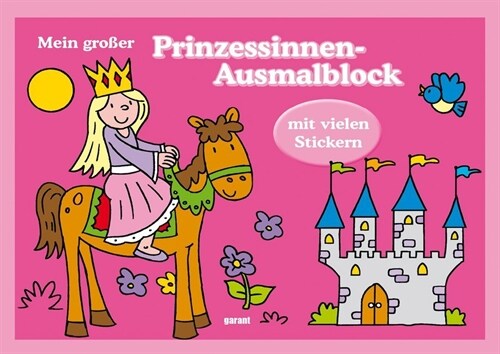 Mein großer Prinzessinnen-Ausmalblock (Paperback)
