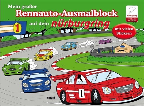Mein großer Rennauto-Ausmalblock auf dem Nurburgring (Paperback)